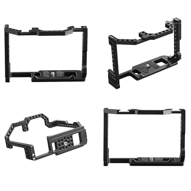 Alt view image 6 of 7 - Topcine Camera Cage for Compatible for Canon EOS 90D/80D/70D DSLR Camera Photography DSLR Camera Full Cage with Dual Cold Shoe Mount 1/4" Screw Hole Standard 38mm Bottom Plate