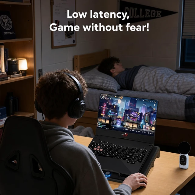 Alt view image 6 of 6 - Gaming Laptop Cooling Pad with 5-Fan &Thermoelectric CoolerDouble Cooling | Dual Air Intake,Low Noise70dB,Soft Blue Light ,5 Tilt Angles ,Suitable for 15.6-19In Laptops