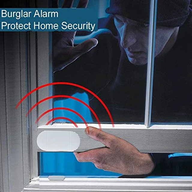 Alt view image 3 of 7 - Door Window Sensor Alarm When Door Opens, Door Alarms for Home Kids Safety with Remote, Magnetic Sensor Alarm for Store/Garage,130dB Loud Alarm 4 Working Mode