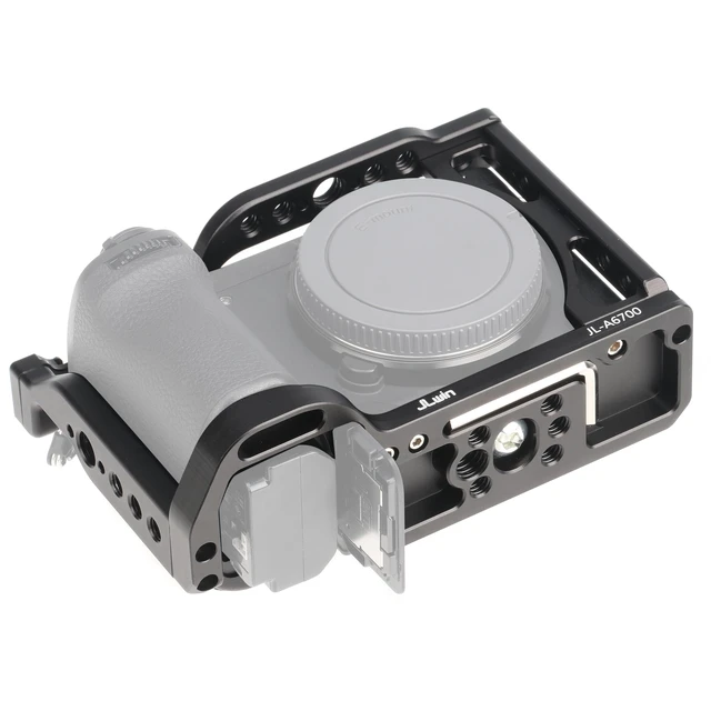 Stabilized Camera Rig Hersmay A6700 Camera Cage Video Stabilizer with Top Handle for Sony ...