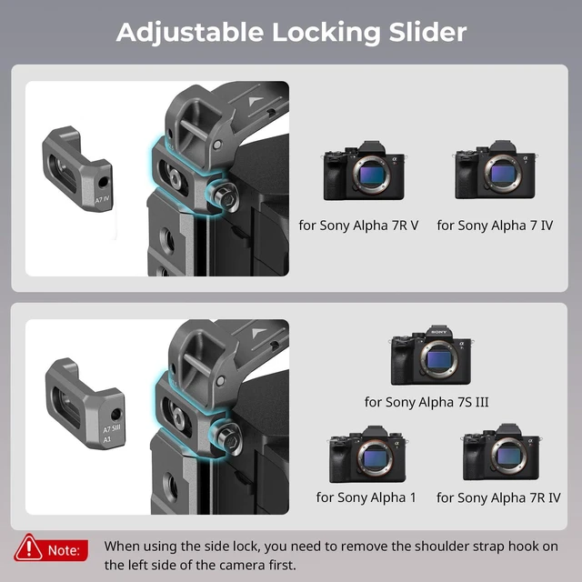 Alt view image 3 of 7 - SmallRig HawkLock Cage for Sony A7R V/ A7 IV/ A7S III/ A7R IV/A 1 | Quick Release Plate For Arca-Swiss, Full Access To Camera Controls, Anti-Scratch Design