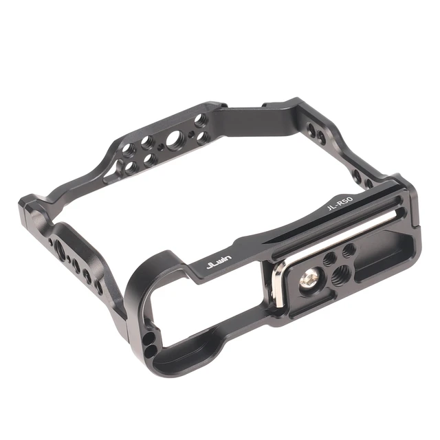 Alt view image 5 of 5 - Hersmay R50 Cage with Top Handle,Aluminium Alloy Camera Cage for Canon EOS R50 Mirrorless Cameras, Vlogging Video Shooting Filmmaking Rig Stabilizer with 1/4" Mounting and 3/8" Arri Locating Hole