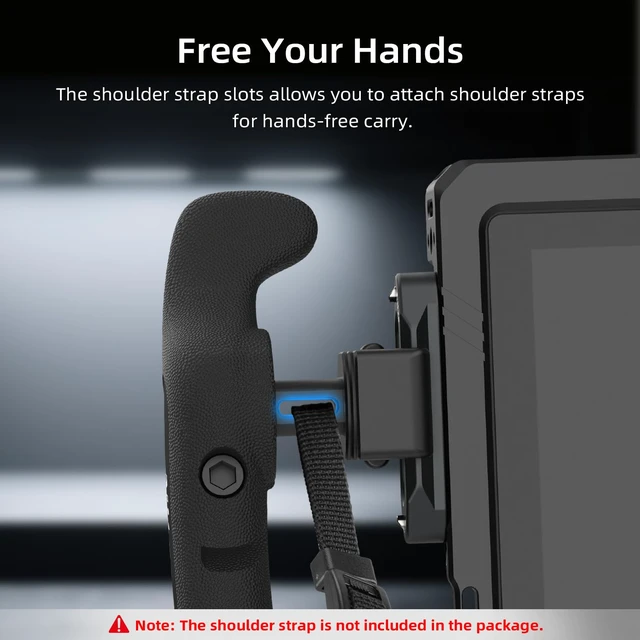 Alt view image 5 of 7 - Nitze Side Handle Kit with NATO Clamp - PA32C | 360° Adjustable, Left and Right Side Handles, For Smartphone / iPad / Monitor / Camera Cages