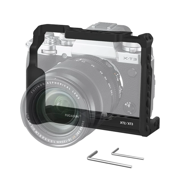 Alt view image 2 of 7 - XT2 XT3 Camera Cage, Premium Closed Security XT2 XT3 Camera Cage for Fuji X-T2 X-T3 Camera
