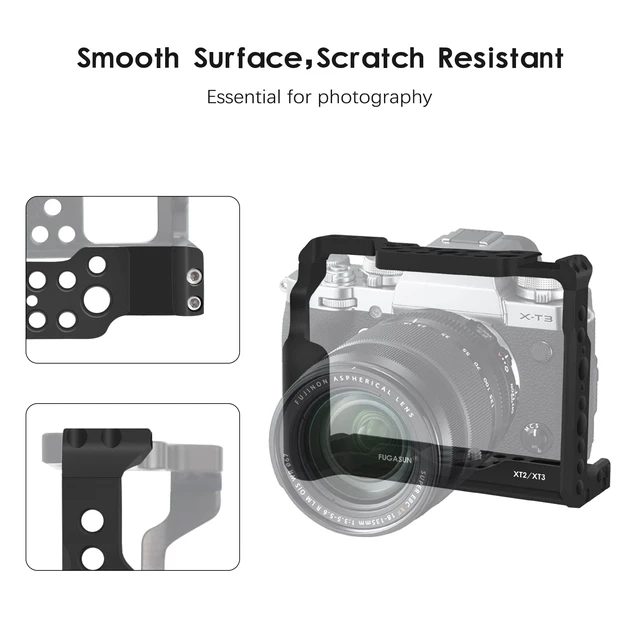 Alt view image 4 of 7 - XT2 XT3 Camera Cage, Premium Closed Security XT2 XT3 Camera Cage for Fuji X-T2 X-T3 Camera