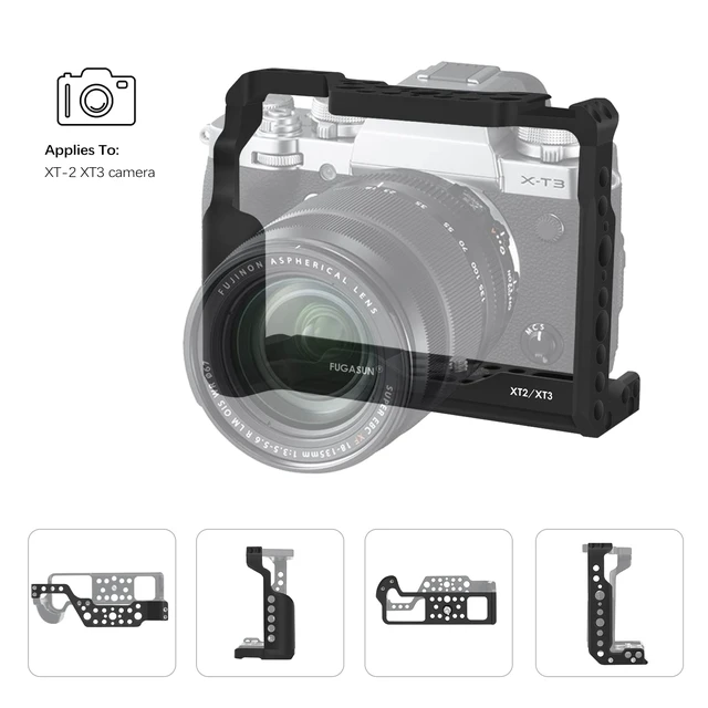 Alt view image 5 of 7 - XT2 XT3 Camera Cage, Premium Closed Security XT2 XT3 Camera Cage for Fuji X-T2 X-T3 Camera