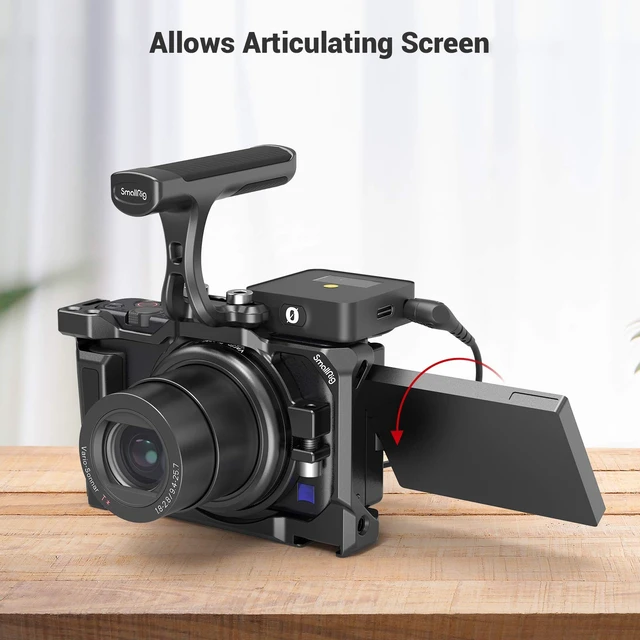 Alt view image 6 of 7 - SMALLRIG Camera Cage for Sony ZV-1 II/ZV-1F/ZV-1 | with Silicone Grip and Cold Shoe Mount