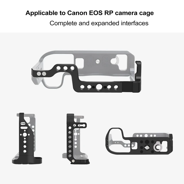 Alt view image 6 of 7 - EOS RP Cage, EOS RP Camera Cage for Canon EOS RP | With Cold Shoe Mount,Compatible with ARRI 3/8"Interface or Left/Right Side Handle