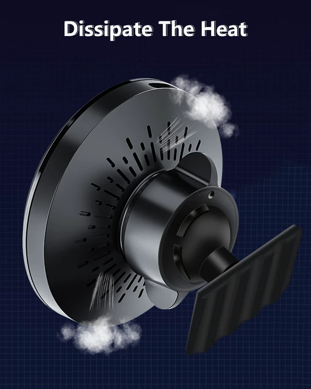 Alt view image 6 of 7 - BEHAVE Magnetic Wireless Car Charger for Mercedes Benz GLB Class 2020-2024,15W Fast Charging Phone Holder with Cooling Fan,Phone Mount Compatible with Magsafe,iPhone,Android Phones