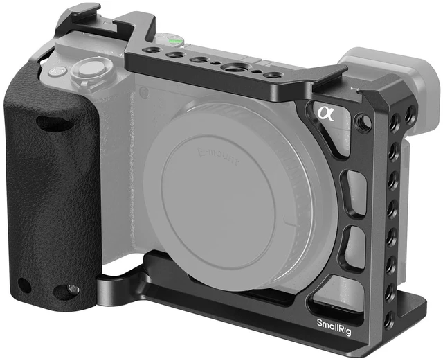 Main image of SmallRig Cage with Silicone Handgrip & Cold Shoe for Sony a6100, a6300, a6400-3164