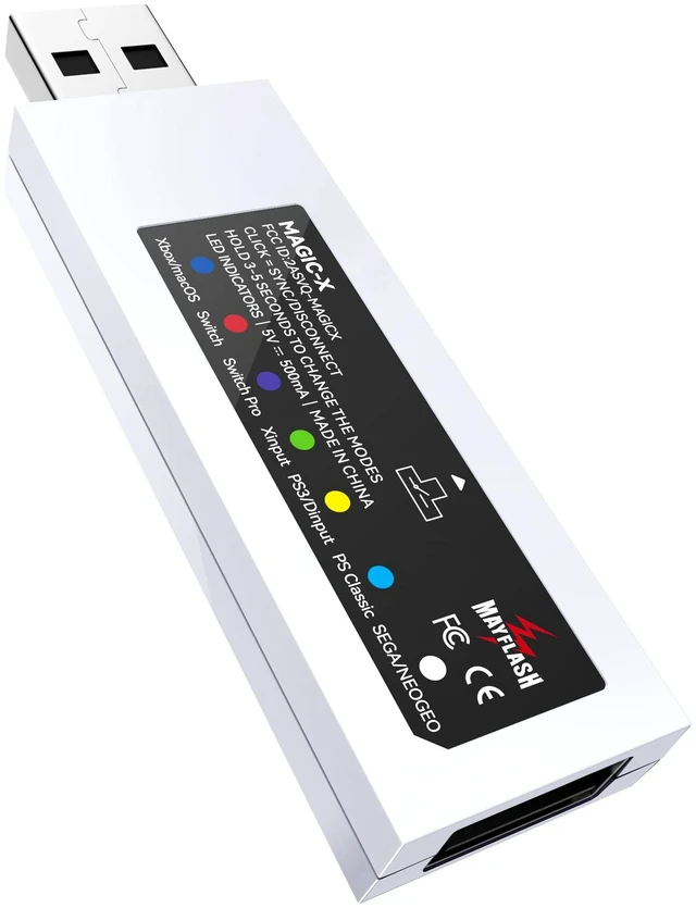 Main image of MAYFLASH Magic-X Wireless Bluetooth USB Adapter for Xbox Series S/X, Xbox One, Switch, macOS, Windows, Raspberry Pi, Compatible with PS5, PS4, Xbox Bluetooth Controller and More