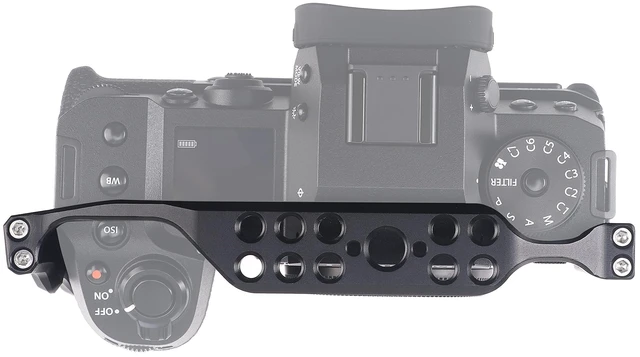 Alt view image 5 of 7 - Hersmay X-H2/X-H2S Camera Cage with Top Handle for Fujifilm X-H2 X-H2S Mirrorless Digital Camera Aluminum Alloy Film Movie Making Camera Video Cage with Shoe Mount