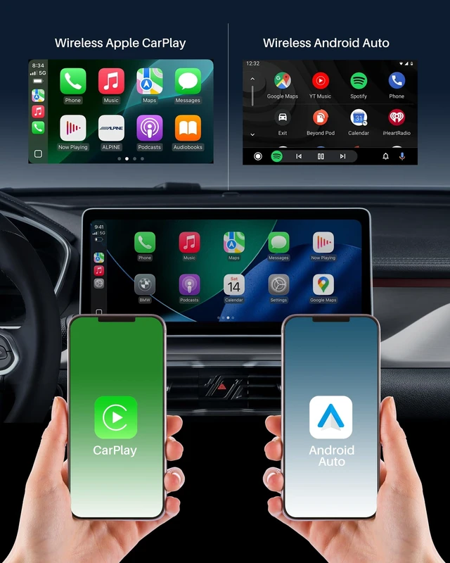 Alt view image 6 of 7 - PASKOO Wireless CarPlay Adapter for Apple iPhone & Android Phones | Ultra Mini bluetooth Dongle, Converts Wired to Wireless WiFi 6 & Bluetooth 5.4,Zero Latency, Plug & Play for 2016+ Vehicles