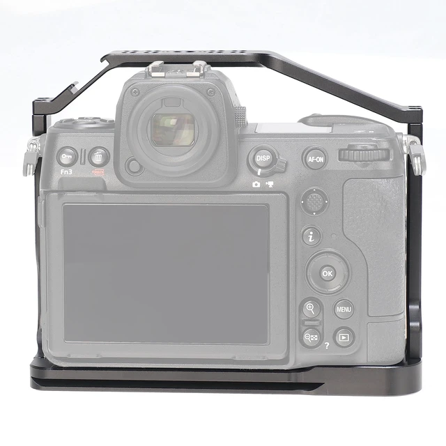 Alt view image 3 of 5 - Z8 Cage Support, Hersmay Video Stabilizer Camera Cage with Top Handle for Nikon Z8 Camera Cage Accessories DSLR Rig with Cold Shoe,Handle Locating Holes,Multiple 1/4" 3/8" Screw Holes