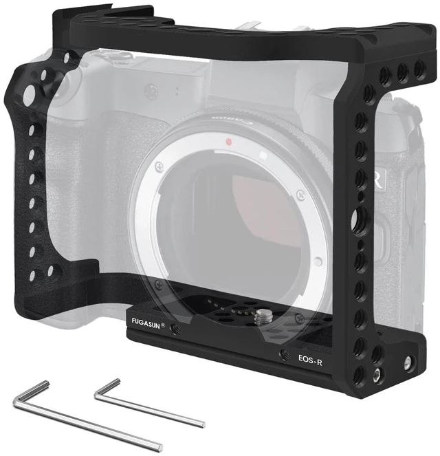 Main image of EOS R Camera Cage, EOS R Cage for Canon EOS R Camera Case Camera Rig Cold Shoe