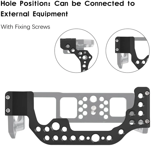 Alt view image 2 of 7 - EOS R Camera Cage, EOS R Cage for Canon EOS R Camera Case Camera Rig Cold Shoe