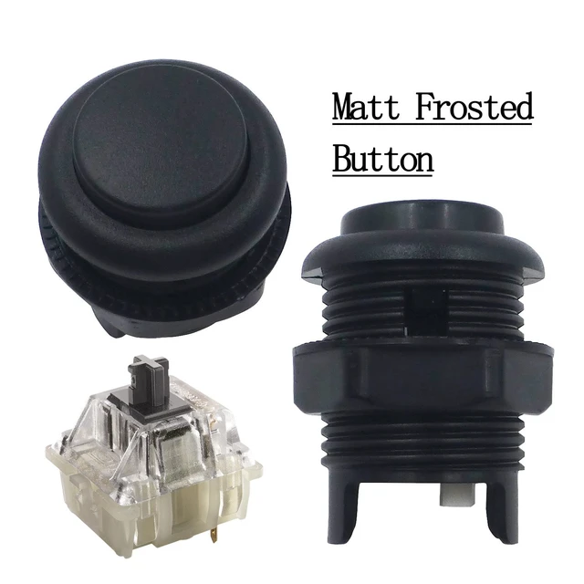Alt view image 6 of 7 - SJ@JX 2 Player Arcade Game DIY Kit Arcade Matt Frosted Black Button Twins USB Encoder Zero Delay 4&8 Way Arcade Fighting Joystick Controller for PC MAME Respberry Pi Retropie