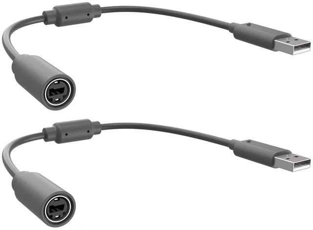 Main image of BOEEA 2Pcs USB Breakaway Cable Compatible with Logitech G920 G923 G27 G29 Driving Force & Thrustmaster Ferrari 458 Spider Racing Wheel Cord, Guitar Hero & Xbox 360 USB Plug