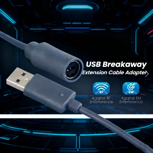 Alt view image 3 of 4 - PDEEY USB Breakaway Cable Replacement for Logitech G920, Ferrari 458 Spider Racing Wheel Driving Force