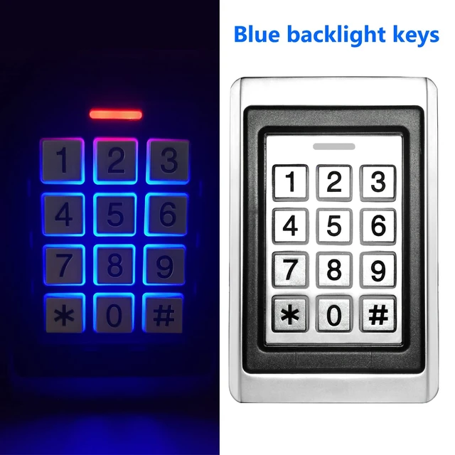 Alt view image 4 of 7 - Toncont Door Access Control System, Stand Alone Password Door Keypad + 5PCS ID Keyfobs, Support 2000 Users, Wiegand 26, for Swing Slide Gate Opener Gate Operator and Access Control Security System