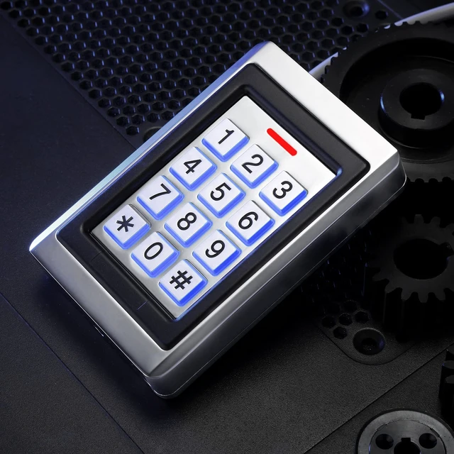 Alt view image 5 of 7 - Toncont Door Access Control System, Stand Alone Password Door Keypad + 5PCS ID Keyfobs, Support 2000 Users, Wiegand 26, for Swing Slide Gate Opener Gate Operator and Access Control Security System
