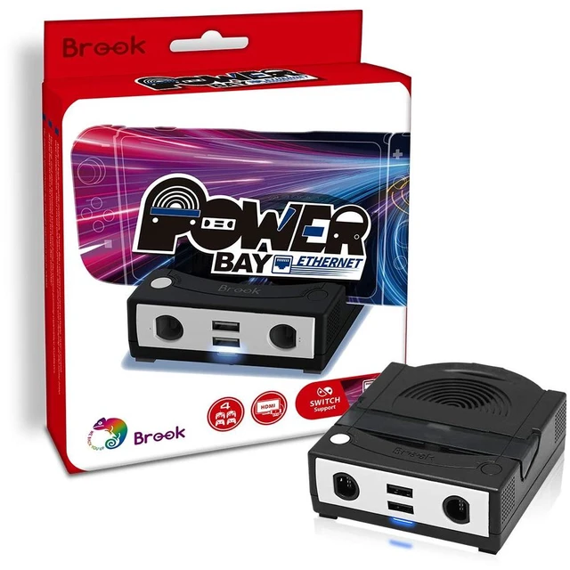 Main image of Brook Power Bay Ethernet - Portable, Fast Charging, Dock Stand, Docking Station for NS, Built-in Ethernet Port and Gamecube Controller inputs, Supports HDMI Output, Stable Network Connect