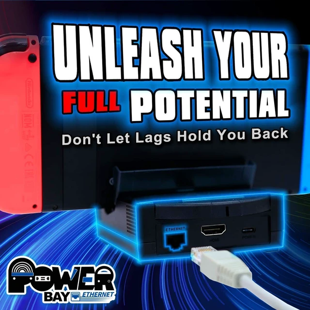 Alt view image 7 of 7 - Brook Power Bay Ethernet - Portable, Fast Charging, Dock Stand, Docking Station for NS, Built-in Ethernet Port and Gamecube Controller inputs, Supports HDMI Output, Stable Network Connect