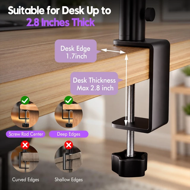 Alt view image 7 of 7 - Quntis 32.3" Eye Care Architect Desk Lamps with Clamp for Office Home Dorm | 1100LM Bright, Ambient Backlight, Radar Sensor, Remote Control, 2H Timer, Workbench Drafting Reading Video Conference Task