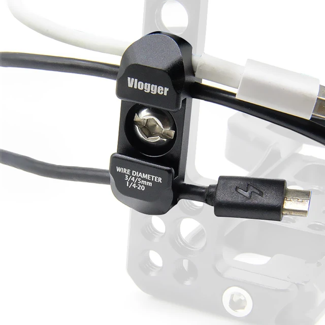 Alt view image 5 of 7 - ZV-E10 II cage,Alpha ZV-E10 ii/ZVE10 ii Camera Cage with Camera Shoulder Strap Lock and HDMI/SDI/USB-A/USB-C/Type-C Cable Clamps,Support 2~6 mm Diameter Cable