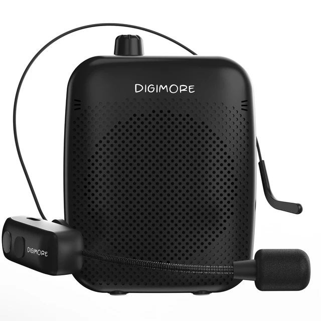 Main image of Wireless Voice Amplifier for Teachers with Bluetooth | 10 Hours Battery | 10W Speaker | Headset Microphone for Travel, Yoga, Classroom Learning, Schools and Colleges (D-1200 WL)