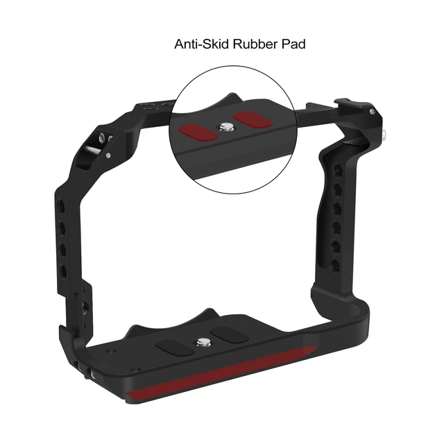 Alt view image 5 of 7 - EOS R7 Camera Cage, EOS R7 Cage for Canon EOS R7 | With Cold Shoe Mount,Compatible with ARRI 3/8"Interface or Left/Right Side Handle
