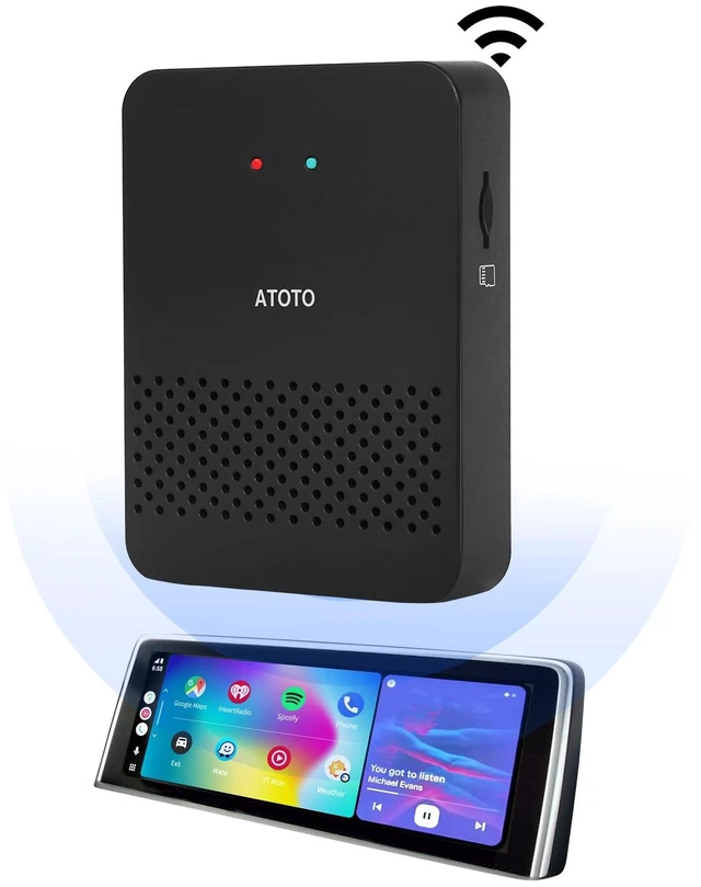 Main image of ATOTO AD3AA-BK Wireless Android Auto Adapter, Convert Wired to Wireless for Factory Wired Android Auto or Aftermarket Head Unit, Compatible with Toyota/Nissan/Honda/Ford/Audi/Benz, Online Update