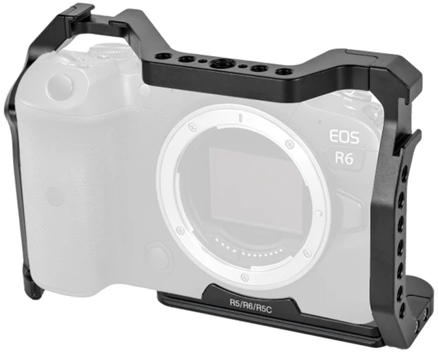 Main image of R5 ii/R5/R6/R5C/R6 ii Camera Cage,R5 Mark ii/R6 Mark ii Cage with Cold Shoe and ARRI Interface for EOS R5C/R6 Mark II/R5 Mark II/R5/R6/R5C