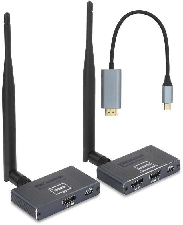Main image of Wireless HDMI Transmitter and Receiver 655ft/200m 4K Decode 1080P/60HZ - 2.4G/5G Plug & Play Portable HDMI Wireless for Streaming Video and Audio to Monitor from Laptop/TV Box