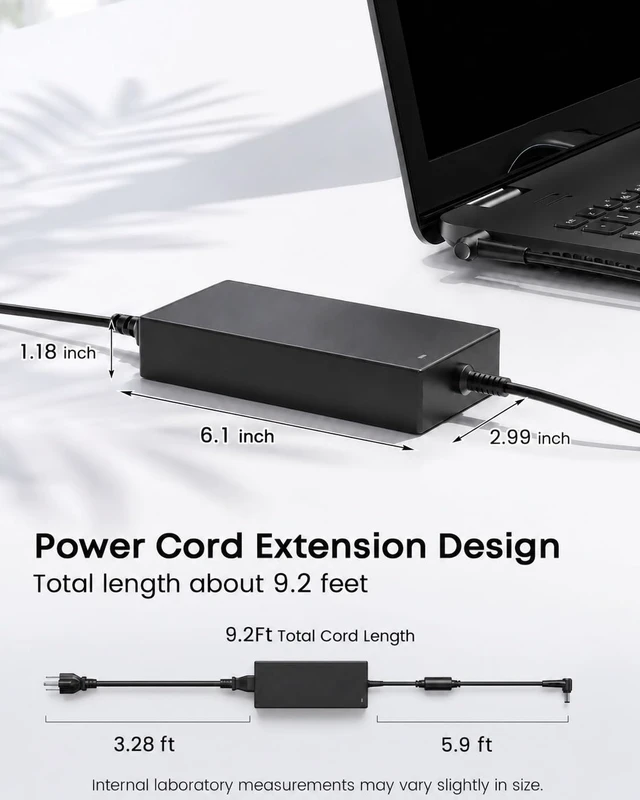 Alt view image 3 of 6 - Dongerdi 180W Charger Fit for MSI Katana GF66 GF76 Sword 15 Stealth 15M | Compatible MSI Gaming Laptop, Crosshair Creator 15 M16, Pulse GL66 GL76, Thin 15 A15 GF63, 150W 120W Power Adapter Supply