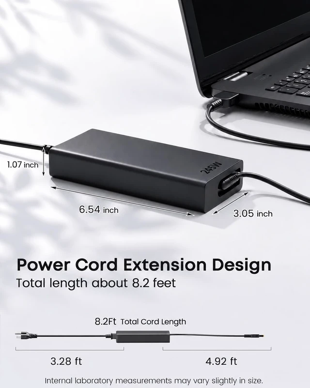 Alt view image 3 of 6 - Dongerdi 245W Charger Compatible with Lenovo Legion 5 LOQ 15 17 ADL245SDC3A | Compatible with Legion 7 Pro 5 5i, Yoga Pro 9 16IAH10, ADL245SLC3A, SA11Q29115 SA11Q29123 SA11Q29120, 5A11Q29116