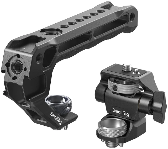 Main image of SMALLRIG Top Handle & Monitor Mount with 3/8"-16 Locating Holes for ARRI | 1/4"-20 Threaded Hole, 5 Built-in Cold Shoe, 360° Swivel and 180° Tilt Adjustable, Anti-Twist Design - 5323
