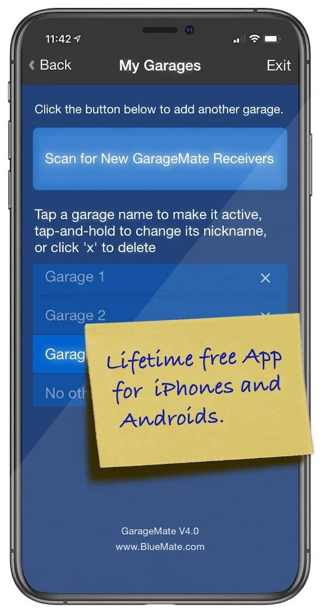Alt view image 2 of 7 - GarageMax: Open Your Garage with Your iPhones, Androids, or Apple Watch. Easy Setup. Secure. Bluetooth®4.0. Please Read Description Fully Before Ordering