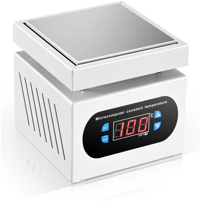 Main image of 350W Soldering Hot Plate,100×100mm LED Microcomputer Preheat Rework Heater | 110V Aluminum Preheat Soldering Station Welder 30400 Wide Adjustable Temperature & Precise CPU Constant Temp Control