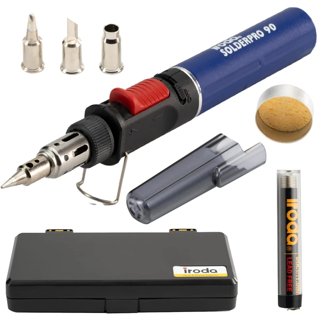 Alt view image 2 of 7 - IRODA SolderPro 90K Professional Butane Soldering Iron Kit | Cordless 3-in-1 Tool | Fast Start & 53min Runtime with Case & Tips (Taiwan Made)