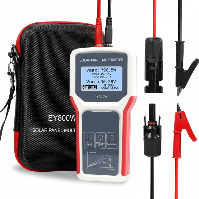 Main image of Solar Panel Tester/EY800W Solar Panel Meter/PV Testing Instrument Ultra Open Circuit Voltage Auto/Manual MPPT Clear LCD