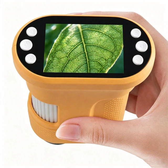 Main image of 1000X Handheld Microscope for Kids 2.0" IPS Eye Protection Screen, Pocket Microscope with Long Battery Life, Rechargeable Microscopes for Edu Gift STEM Toys for Children