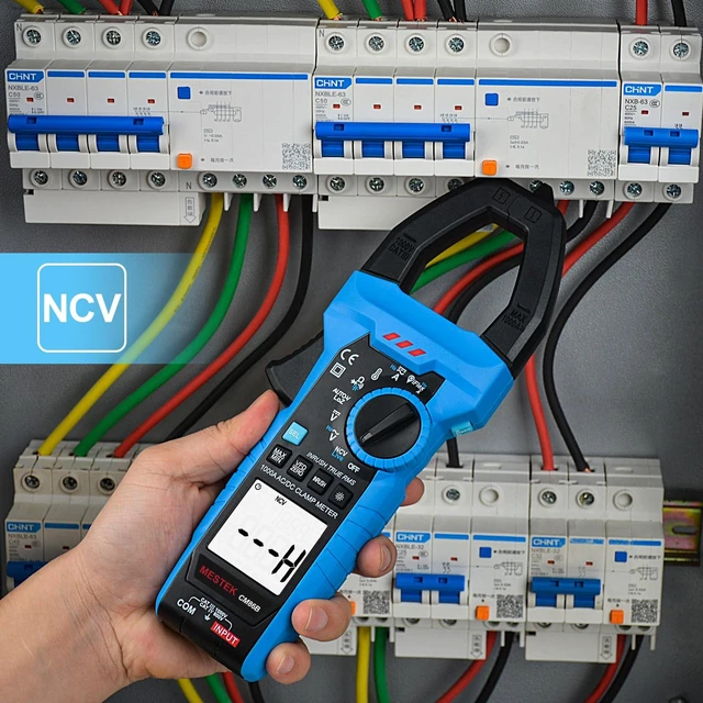Alt view image 6 of 7 - MESTEK Inrush Digital Clamp Meter 1000A Multimeter with Backlit; TRMS 6000 Counts Amp Meter Voltage Tester with VFD, LOZ Mode, NCV, Measuring AC DC Current Voltage Temperature Resistance
