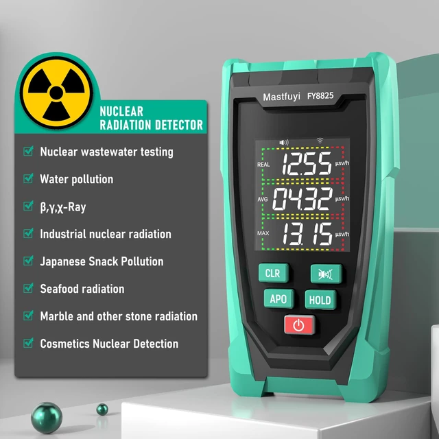 Alt view image 3 of 7 - Mastfuyi Nuclear Radiation Detector,Geiger Counter,Beta Gamma Xray Tester | Portable Rechargeable Radiation Monitor,Real-Time Value Detection,Ideal for Home,Lab, Outdoor & Environmental Safety