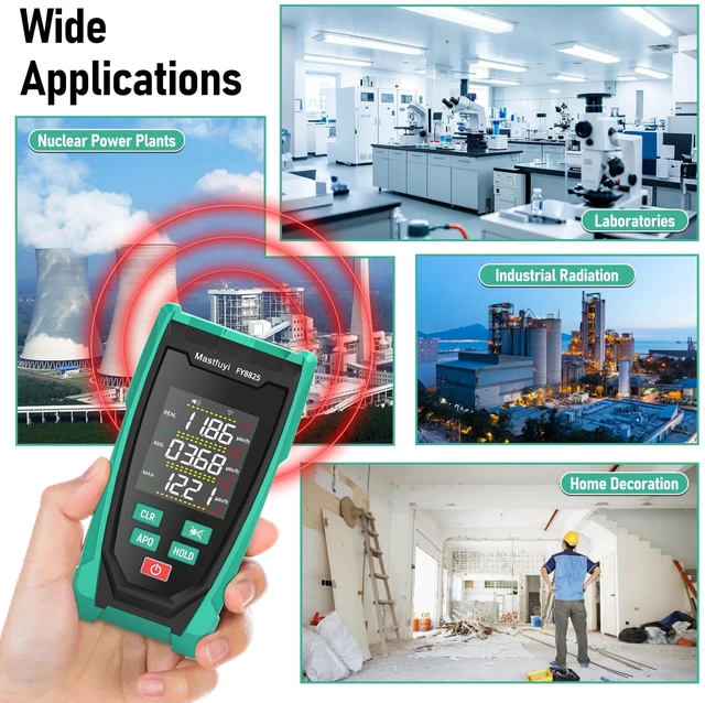 Alt view image 6 of 7 - Mastfuyi Nuclear Radiation Detector,Geiger Counter,Beta Gamma Xray Tester | Portable Rechargeable Radiation Monitor,Real-Time Value Detection,Ideal for Home,Lab, Outdoor & Environmental Safety