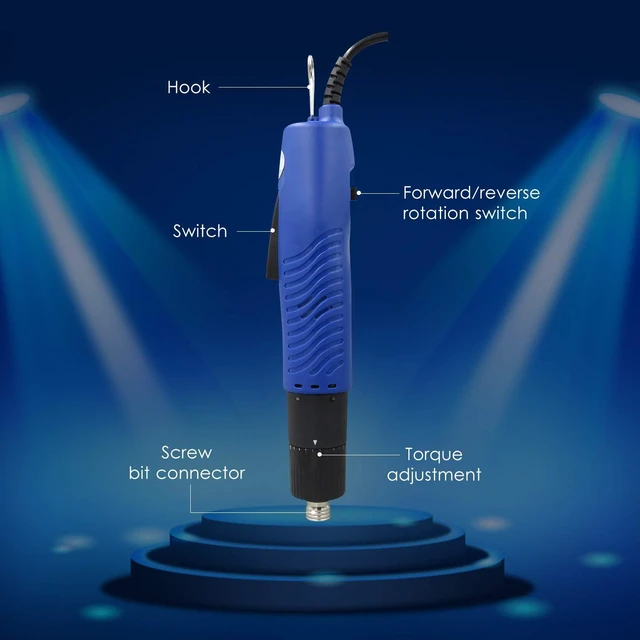Alt view image 6 of 7 - VISLONE AC 110V Electric Screwdriver Handheld Corded Electric Screw Driver Adjustable Torque 1/4-in Screw Bit Diameter Repair Tool