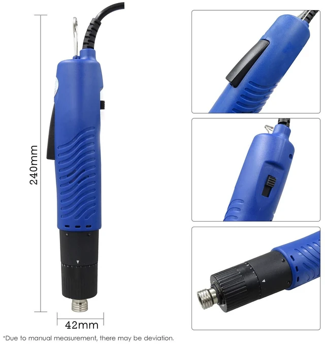 Alt view image 7 of 7 - VISLONE AC 110V Electric Screwdriver Handheld Corded Electric Screw Driver Adjustable Torque 1/4-in Screw Bit Diameter Repair Tool