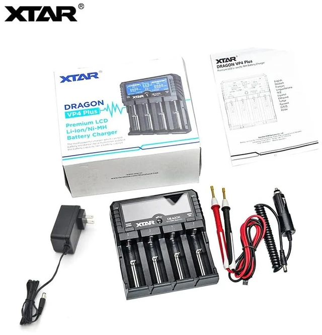 Alt view image 6 of 6 - XTAR Dragon VP4L Plus Professional 18650 Capacity Tester Universal 18650 Charger for Rechargeable Batteries Li-ion 21700 26650 14500 16340 Ni-MH AA AAA D with USB Output and Battery Repair Function