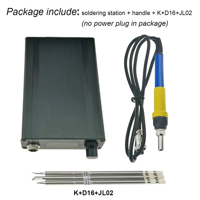 Alt view image 3 of 7 - KSGER T12 Soldering Iron Station OLED DIY STM32 V2.1S Temperature Controller Electronic Welding Iron Tips Handle Aluminum Alloy Case Power Equipments 110V T12-K D16 JL02 Sting