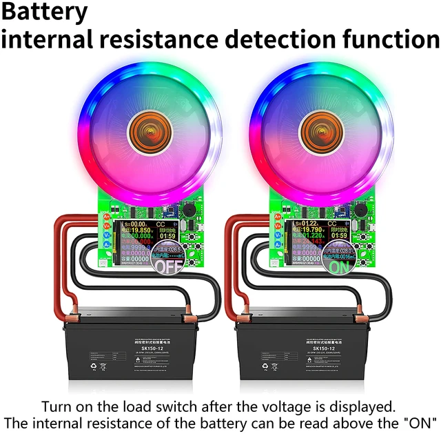 Alt view image 2 of 7 - Vastarry 180W DC Electronic Load Tester, USB Load Tester, Lithium Battery Capacity Tester, Color Screen Data Monitoring, Constant Current and Constant Voltage, etc. 4 Working Modes